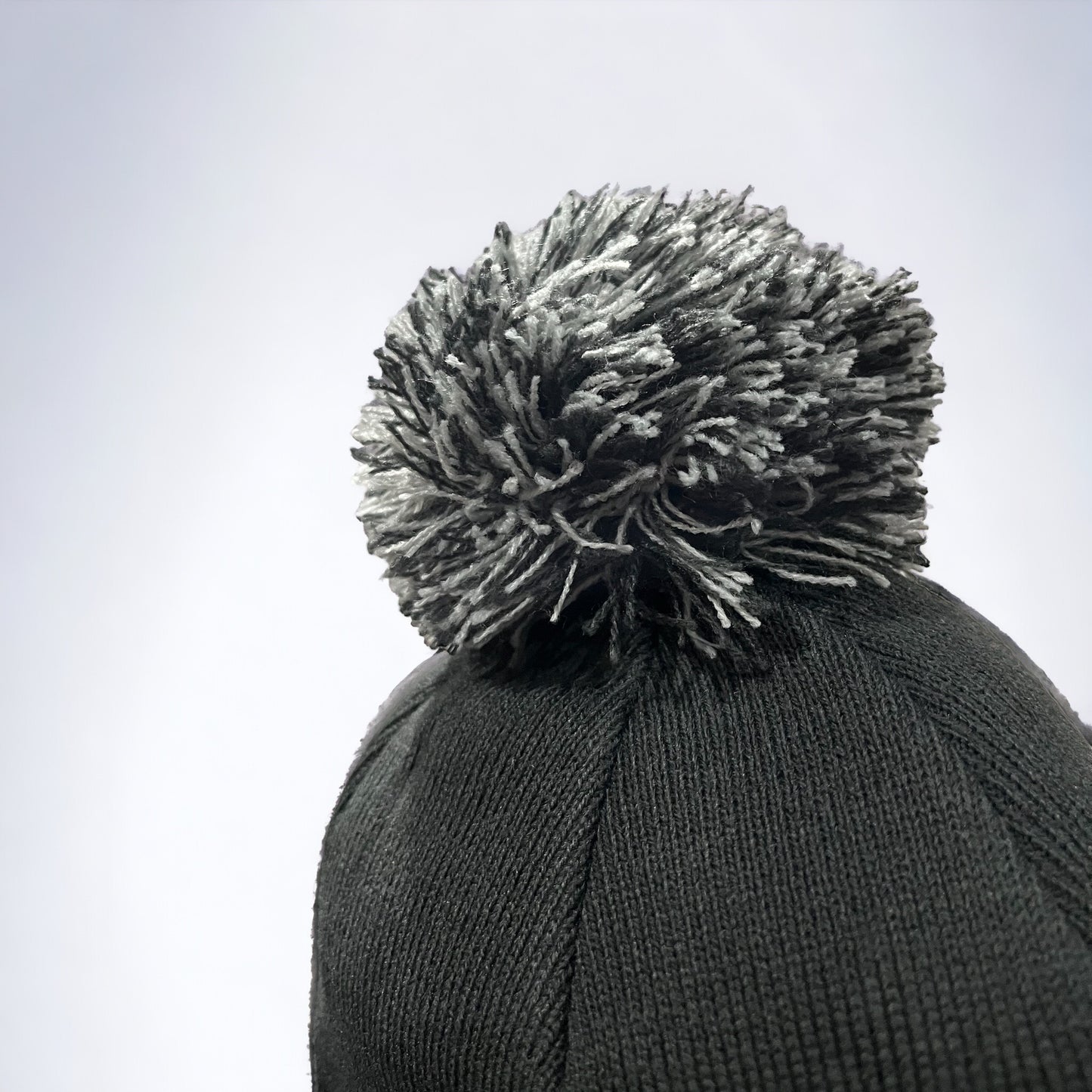 Pom Beanie Hat - Slate Grey