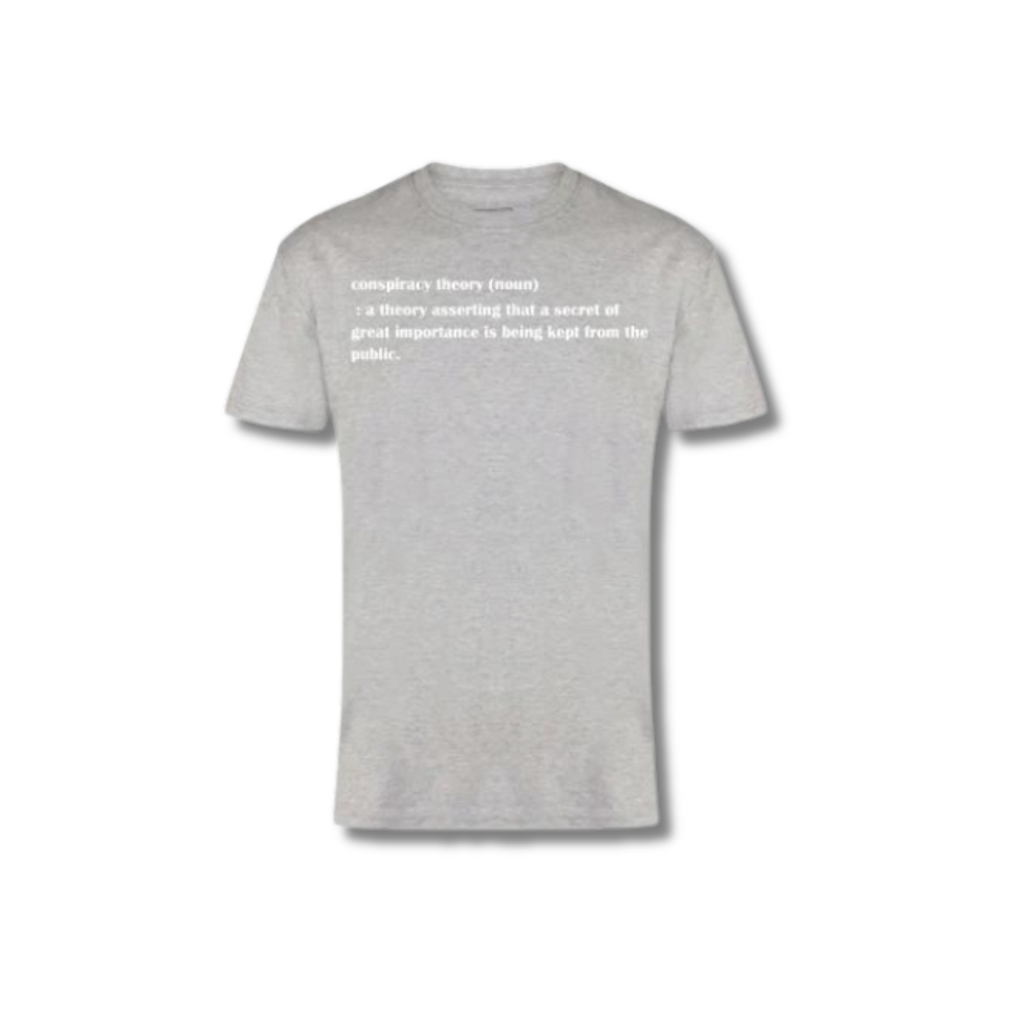 Conspiracy Definition T-shirt - Grey